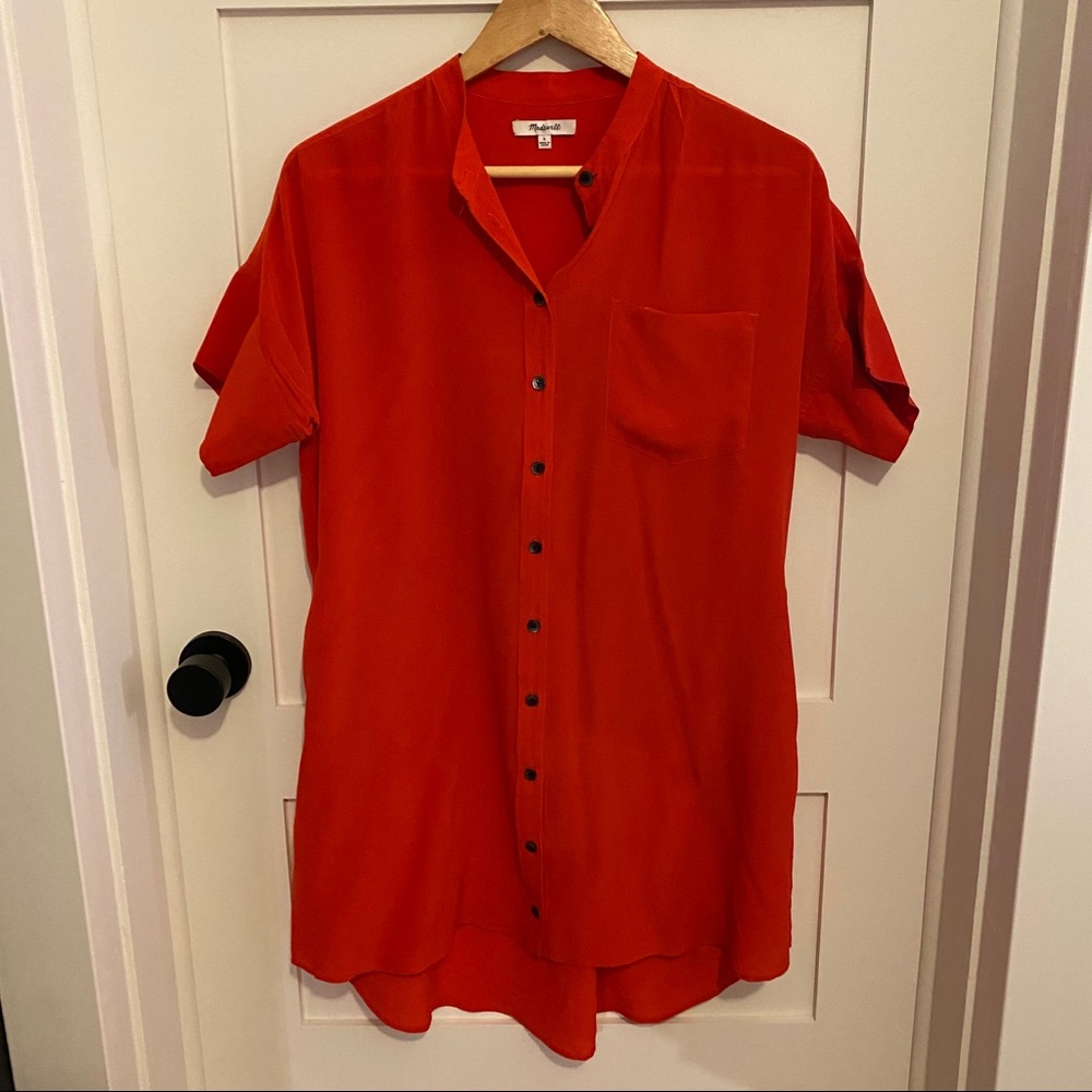 Madewell midi silk dress